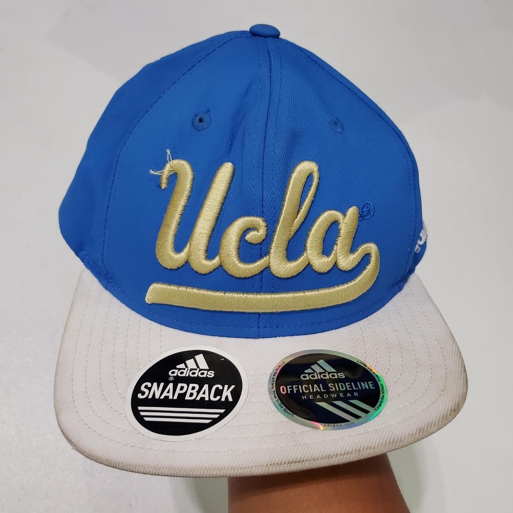 UCLA Bruins‎ Men Hat One Size Blue Colorblock Snapback Adidas Logo Adult READ